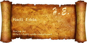 Hadl Edda névjegykártya